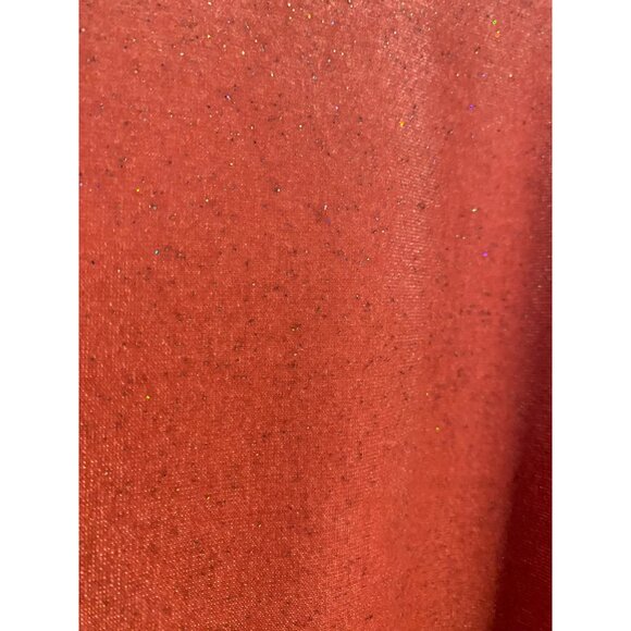 Old Navy Women 1X Plus Top Bright Pink Velvet Glitter Short Sleeve Quiet Luxury - Picture 13 of 15